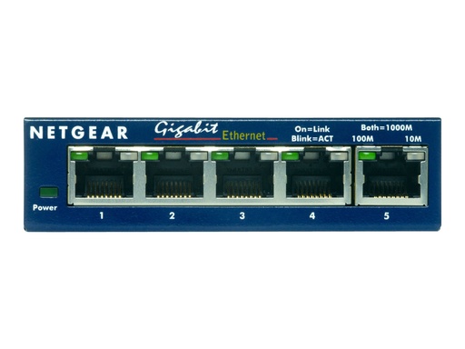 [NETGS105GE] Netgear GS105 Switch non manageable Gigabit Ethernet 5 ports