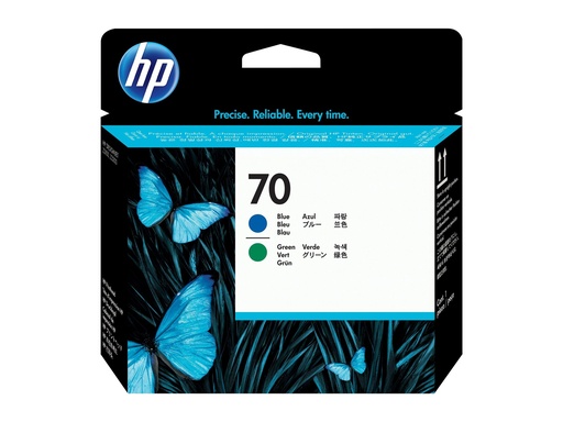 [1308802] HP NO70 TETE D IMPRESSION BLEUE