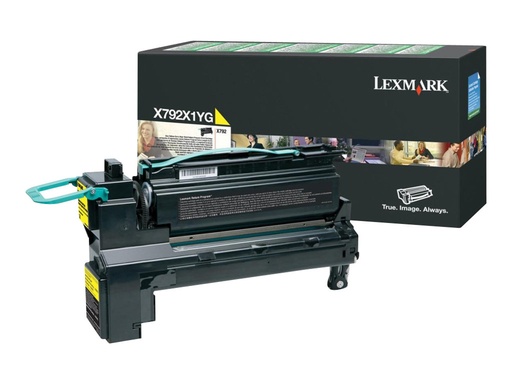 [LEXX792X1YG] LEXMARK Cartouche Toner X792 Jaune 20 000 pages LRP