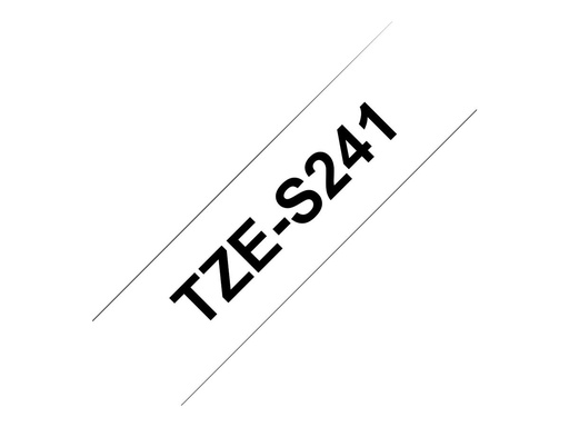 [BROTZES241] Ruban TZES Adhésif puissant 18mm Noir/Blanc