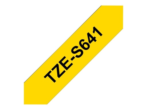 [1659622] Ruban TZES Adhésif puissant 18mm Noir/Jaune