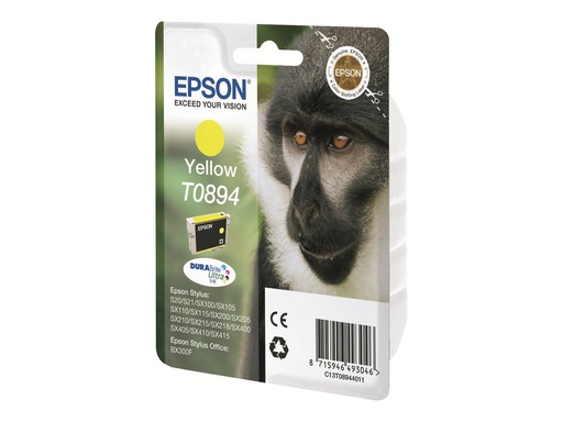 [EPST089440] EPSON Cartouche Singe T0894 Encre DURABrite Ultra Jaune 3,5ml