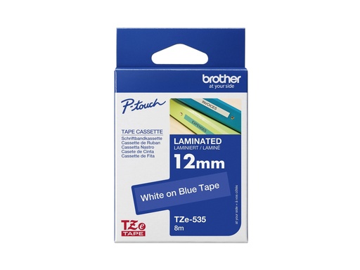 [1724296] BROTHER RUBAN PTOUCH BLANC/BLEU