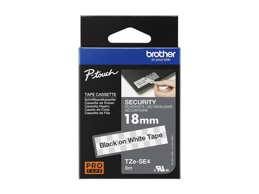 [1724307] BROTHER Ruban TZe 18 mm Noir /