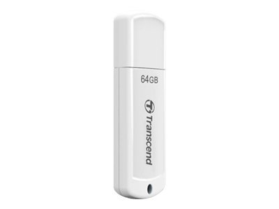 [1746278] TRANSCEND 64Go Clé USB 2.0 - Blanc