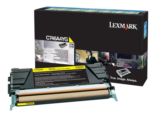 [LEXC746A1YG] LEXMARK Cartouche toner LRP jau