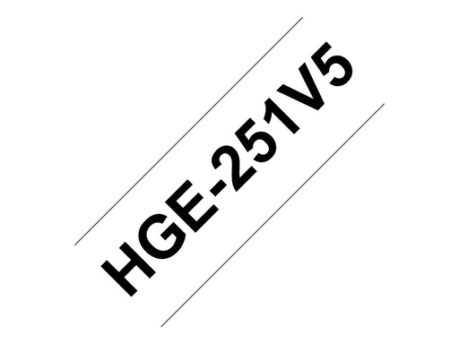[1818838] Ruban HG HIGH GRADE laminé 24mm noir / blanc