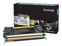 [1818943] LEXMARK XS748 YELLOW HY RT TONER 10K BSD