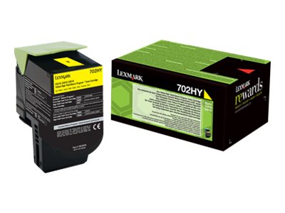 [LEX70C2HY0] LEXMARK Cartouche Toner 702HY Haute Capacité Jaune 3 000 pages