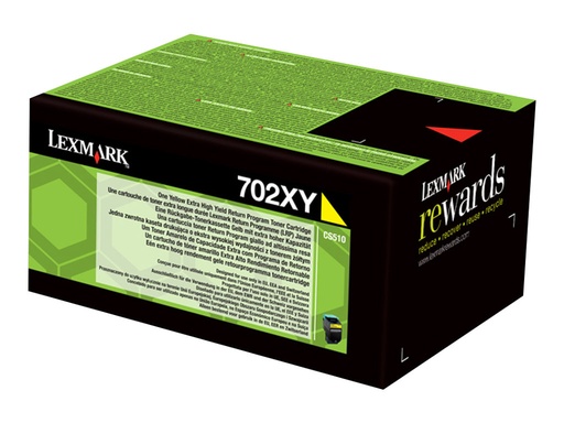 [LEX70C2XY0] LEXMARK Cartouche Toner 702XY THC Jaune 4 000 pages