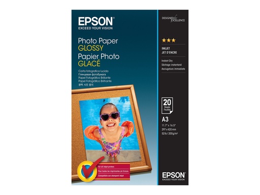 [EPSC13S042536] EPSON 20f papier photo brillant A3 200g