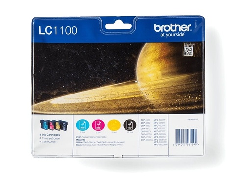 [BROLC1100VAL] Pack Cartouche d'encre LC1100P 4 couleurs