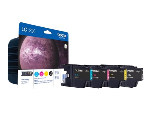 [BROLC1220VALBP] Pack Cartouche d'encre LC1220P 4 couleurs