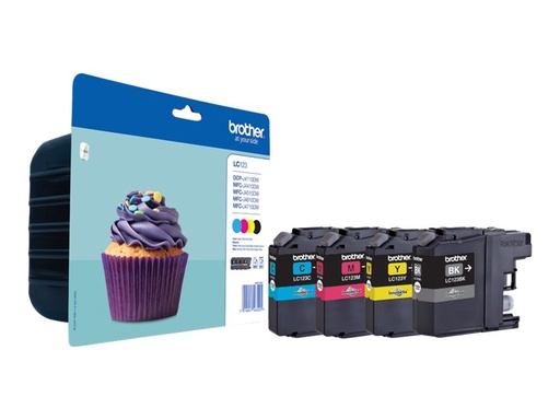 [BROLC123VALBP] Cartouche d'encre LC123 4 couleurs
