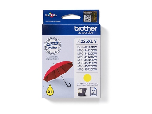 [BROLC225XLY] Cartouche d'encre LC225XLY Jaune 1200 pages