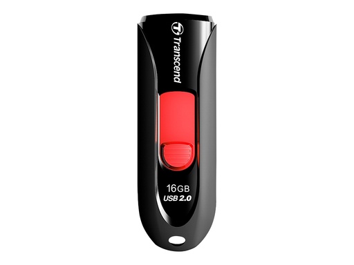 [2343143] TRANSCEND 16Go Clé USB 2.0 - Noir