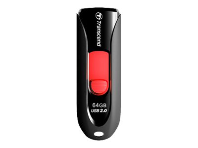 [2343145] TRANSCEND 64Go Clé USB 2.0 - Noir