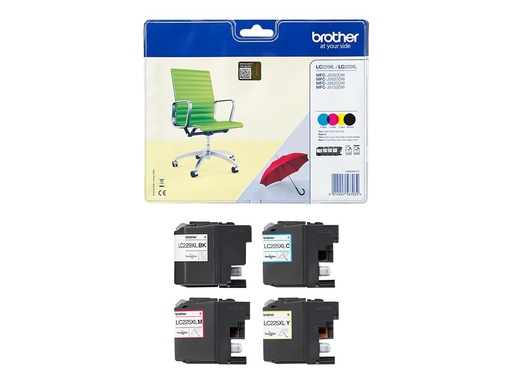[BROLC229XLVALBP] Pack de 4 cartouches LC229XLVALBP BK=2400 pages