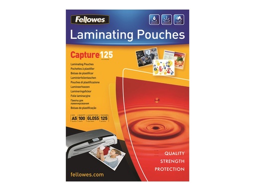 [FELLACC5307302] Fellowes pochette de plastification A5 125MIC 100PK 5307302