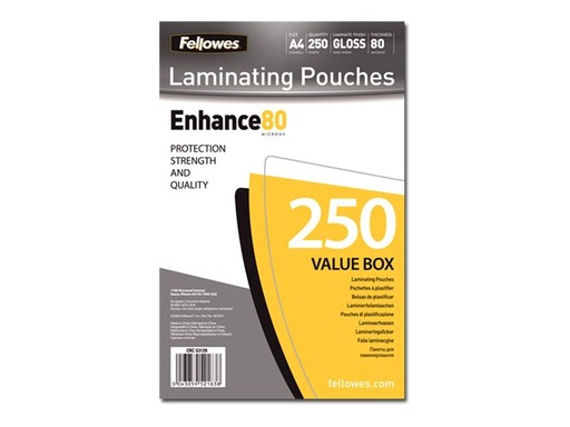 [2366025] FELLOWES POUCHETTES A PLASTIFIER 80MIC