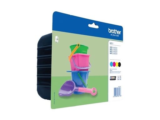 [BROLC221VALBP] Pack de 4 cartouches LC221VALBP BK+C+M+Y
