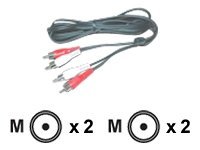 [2490667] MCL Câble audio stéréo 2 x RCA mâle/mâle