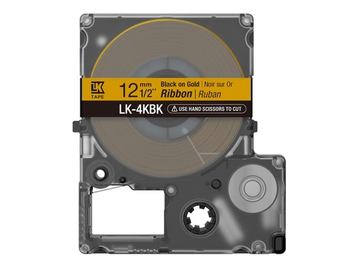 [2504686] EPSON Ruban LK-4KBK - Satin - Noir / Or