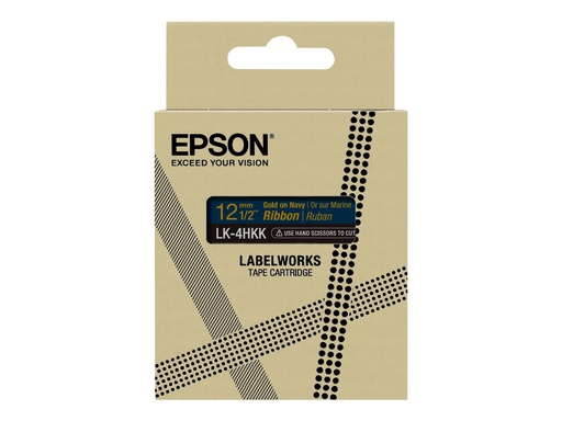[2504687] EPSON Ruban LK-4HKK - Satin - Or/Bleu