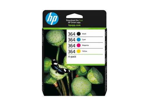 [2509174] HP 364 CMYK Cartouche d encre Combo 4-Pk