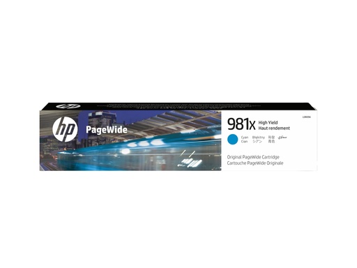 [2574006] HP 981X XL Cyan PageWide Cartouche