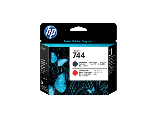 [2586858] HP 744 Printhead Noir mat & Rouge