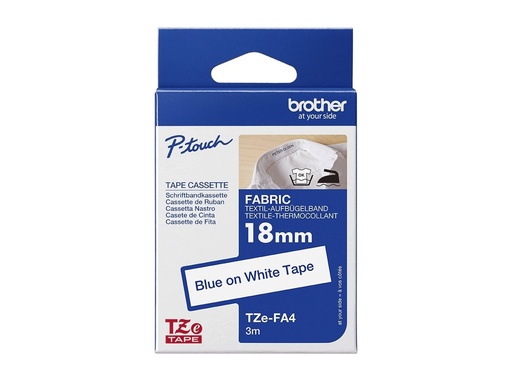 [2593986] Ruban TZ thermo collant 18 mm Bleu/Blanc