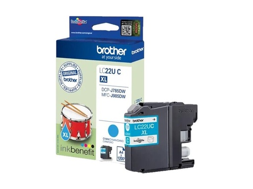 [BROLC22UC] Cartouche d'encre LC22U C Cyan 1200 pages
