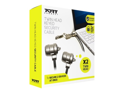 [2638131] PORT TWIN HEAD KEYED SECURITY CABLE