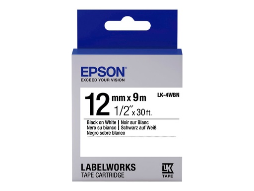 [2649467] EPSON LK-4WBN Standard Noir/Blanc 12/9