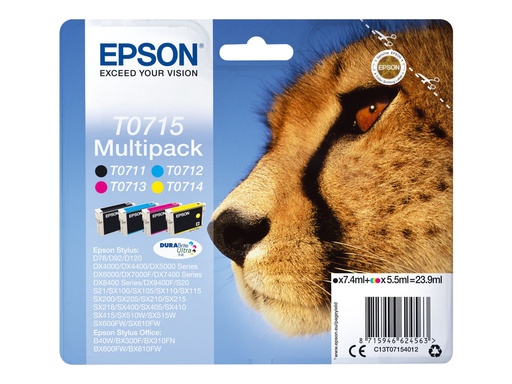 [2666328] EPSON 2LB ink T071 multipack blister w/s