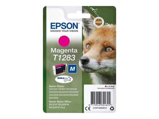 [EPST128340] EPSON Cartouche Renard T1283 Encre DURABrite Ultra Magenta 3,5ml