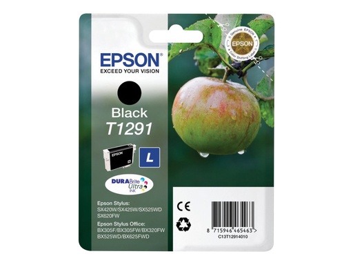 [EPST129140] EPSON Cartouche Pomme T1291 Encre DURABrite Ultra Noir 11,2ml