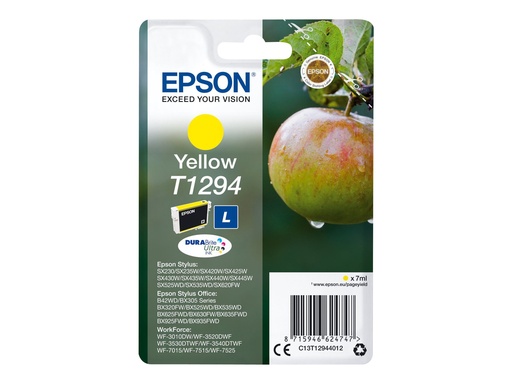 [EPST129440] EPSON Cartouche Pomme T1294 Encre DURABrite Ultra Jaune 7ml