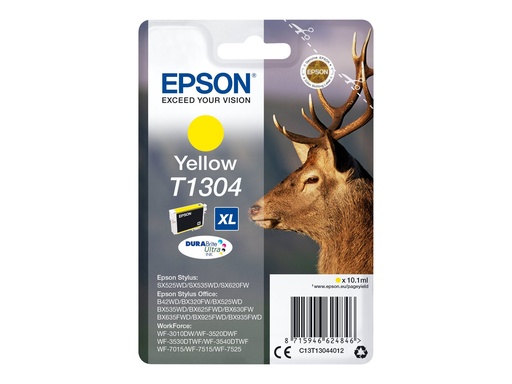 [EPST130440] EPSON Cartouche Cerf T1304 Encre DURABrite Ultra Jaune XL 10,1ml
