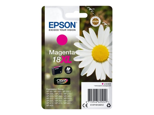 [EPST181340] EPSON Cartouche P querette 18XL Encre Claria Home Magenta XL 6,6ml