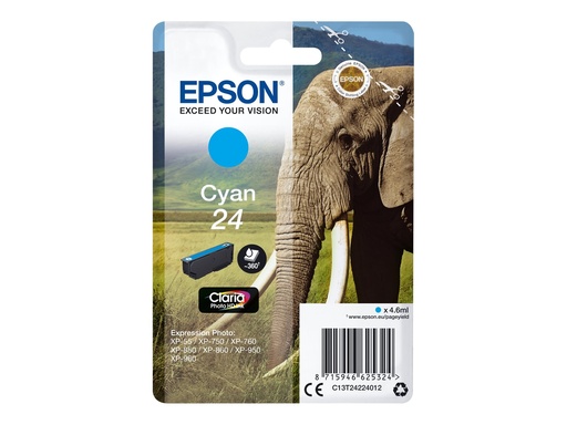[2666433] EPSON 1LB ink Singlepack Cyan 24