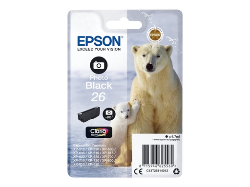 [2666467] EPSON 5LB 26 ink cartridge photo black