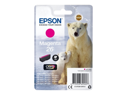 [2666472] EPSON 1LB 26 magenta ink claria prem w/s