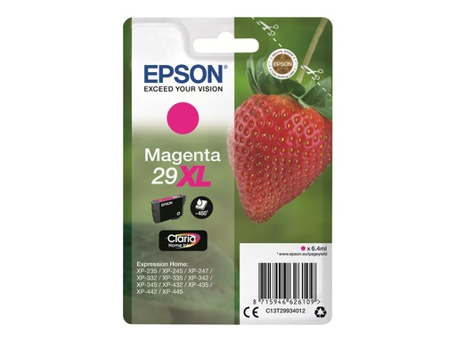 [EPST299340] EPSON Cartouche Fraise 29XL Encre Claria Home Magenta 6,4ml
