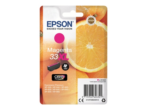[2666557] EPSON 1LB 33XL Ink Magenta Claria w/s