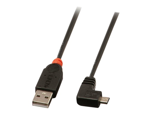 [LINCAB31975] C ble USB 2.0 type A / micro-B coudé, 0.5m