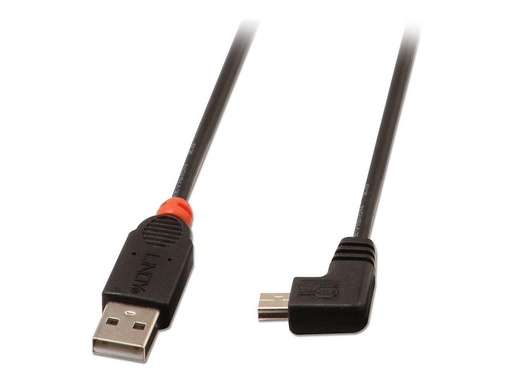 [LINCAB31972] C ble USB 2.0 type A / mini-B coudé, 2m
