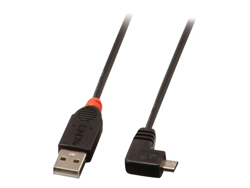 [LINCAB31976] C ble USB 2.0 type A / micro-B coudé, 1m