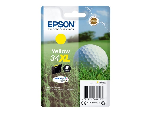 [EPST347440] EPSON Cartouche Golf 34XL Encre Durabrite Jaune 10,8ml